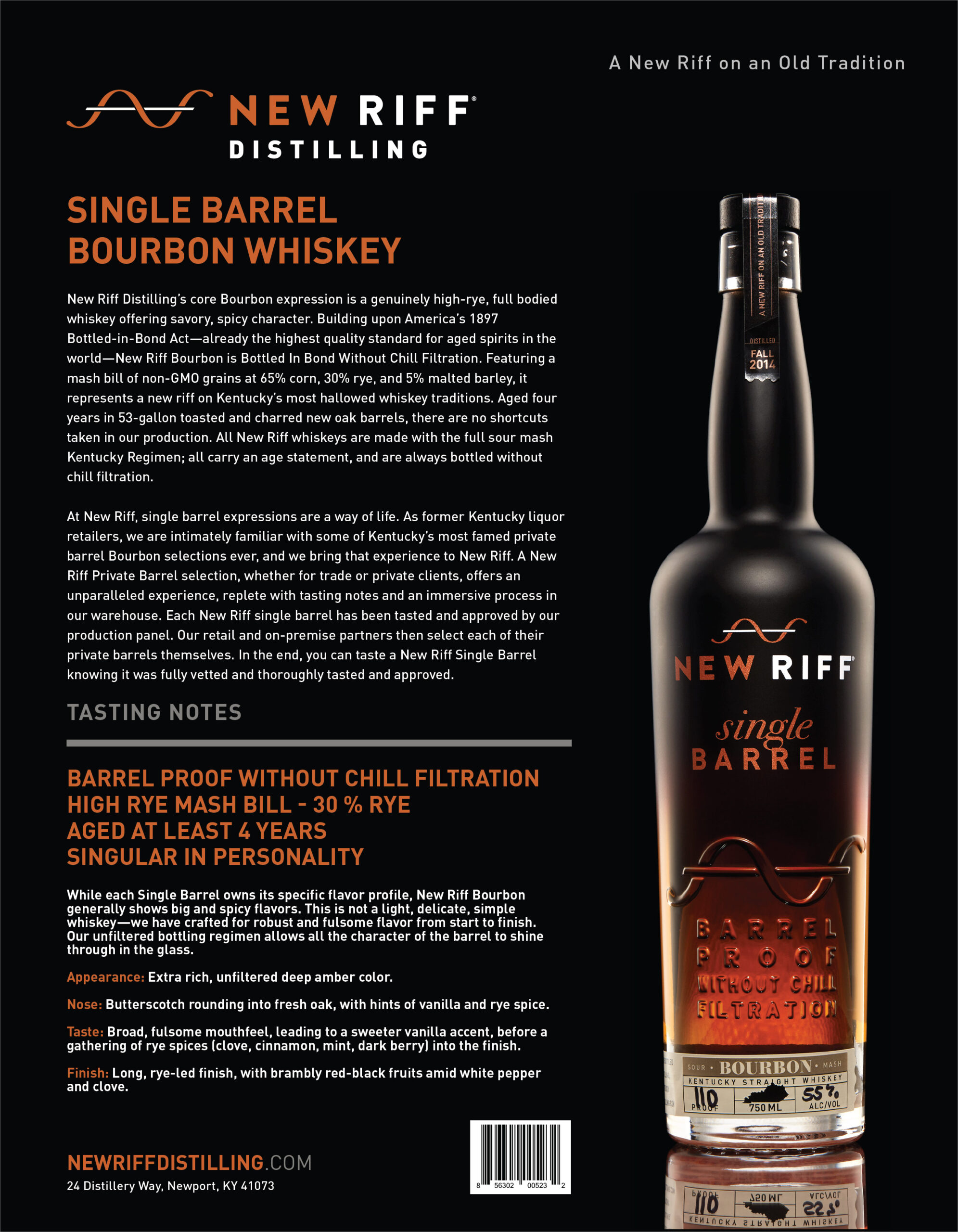 NewRiff_SingleBarrel_BourbonWhiskey_SalesSheet-01